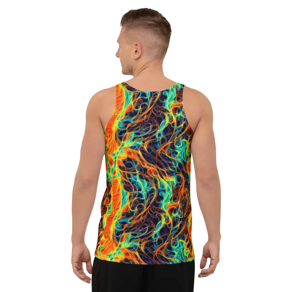 Molten Aurora on Men's Tank Top — Back