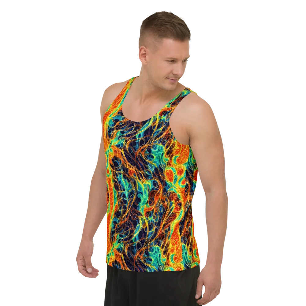 Molten Aurora on Men's Tank Top — Left Front