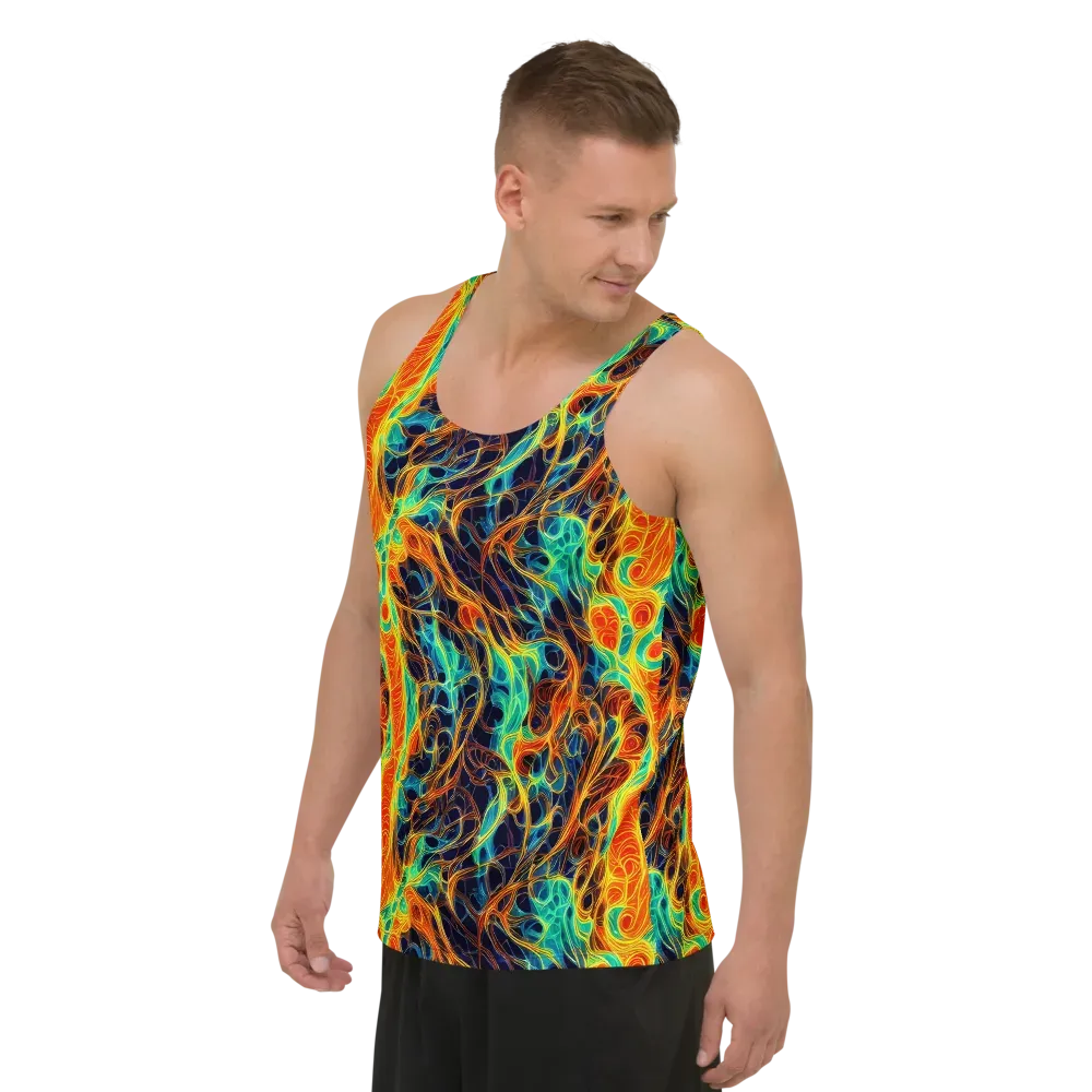Molten Aurora on Men's Tank Top — Left Front