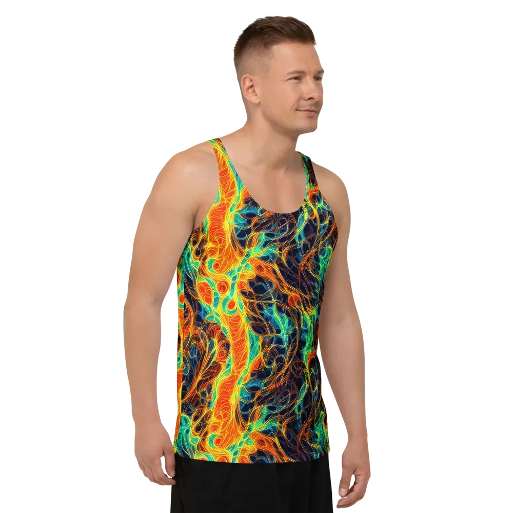 Molten Aurora on Men's Tank Top — Right Front