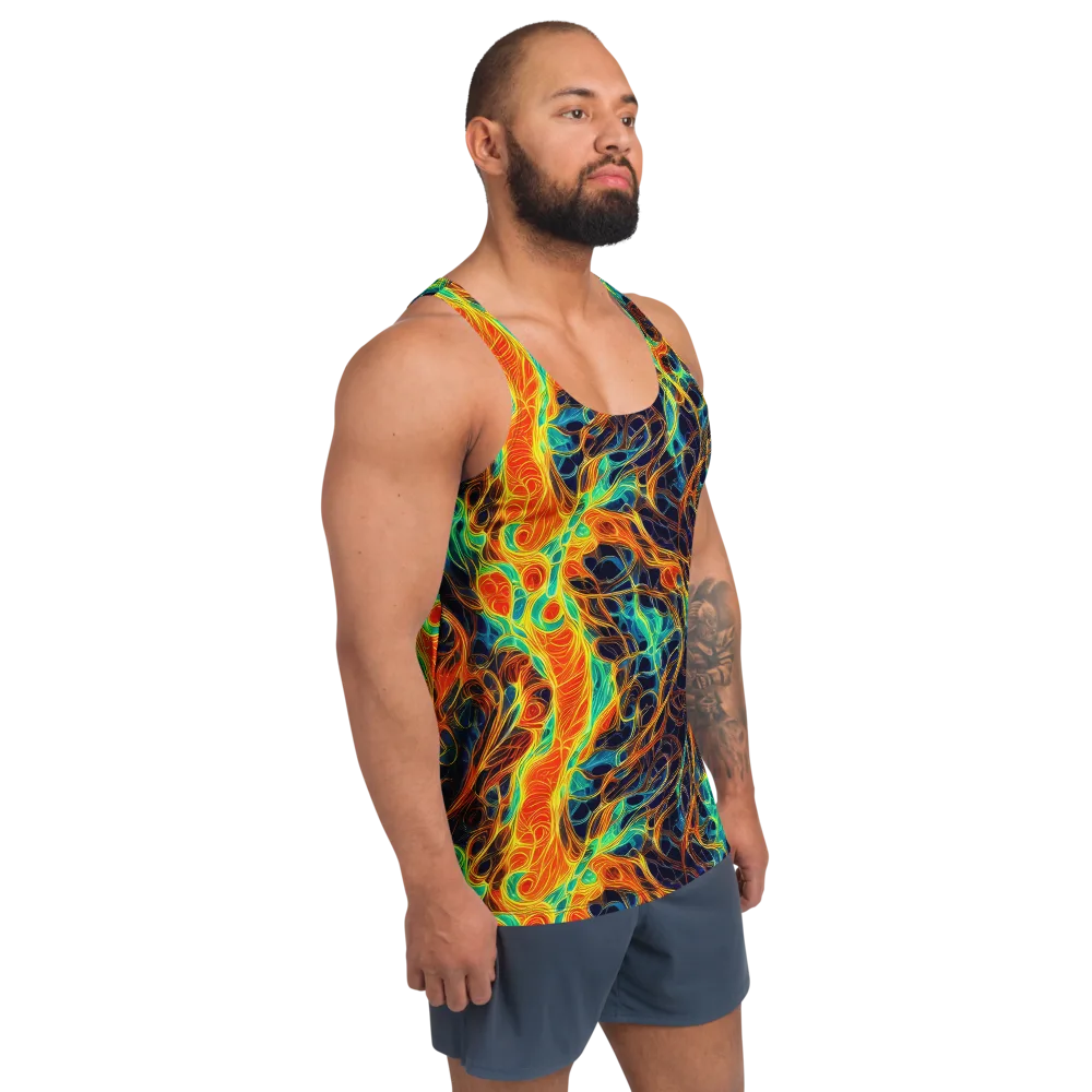 Molten Aurora on Men's Tank Top — Right Front