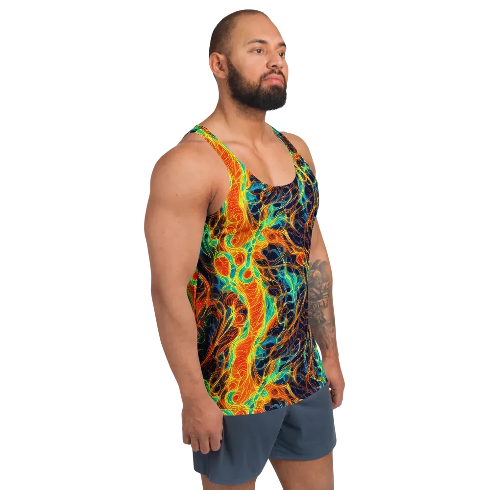 Molten Aurora on Men's Tank Top — Right Front