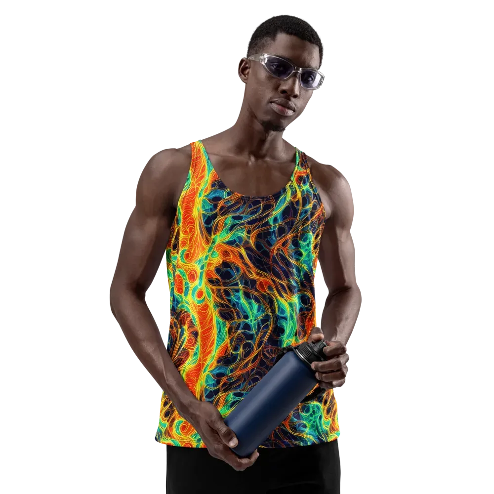 Molten Aurora on Men's Tank Top — Front