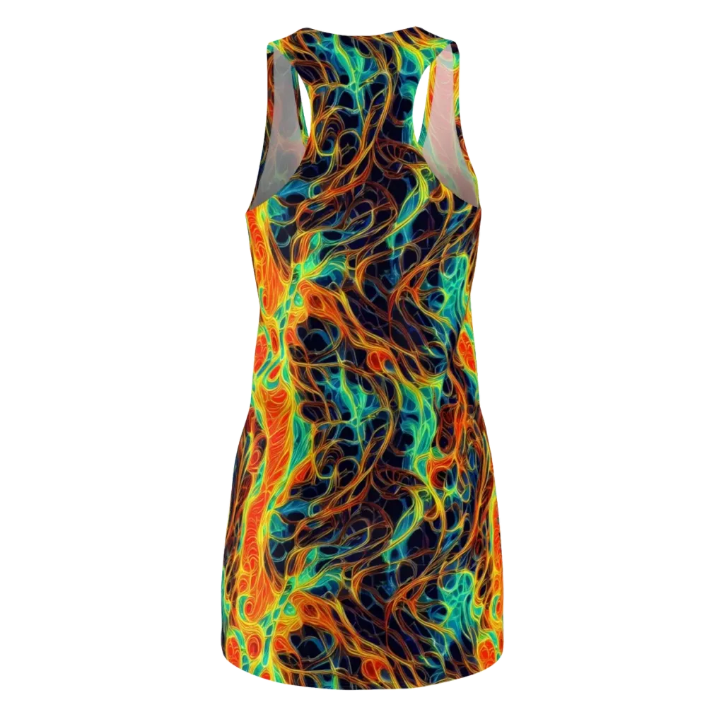 Molten Aurora on Racerback Dress — Back