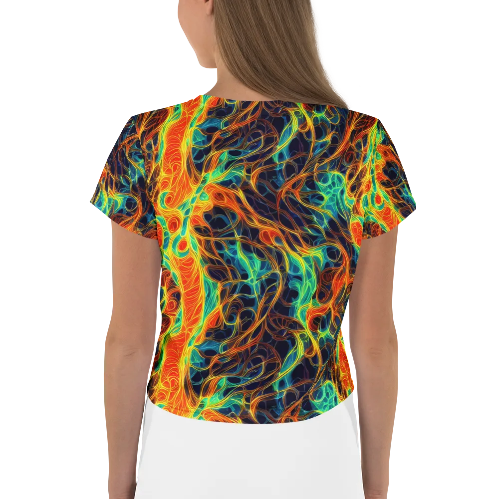 Molten Aurora on Crop Tee — Back