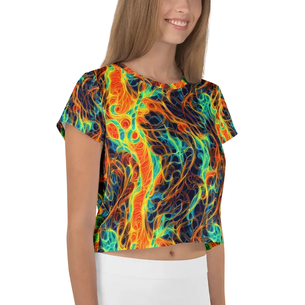 Molten Aurora on Crop Tee — Right