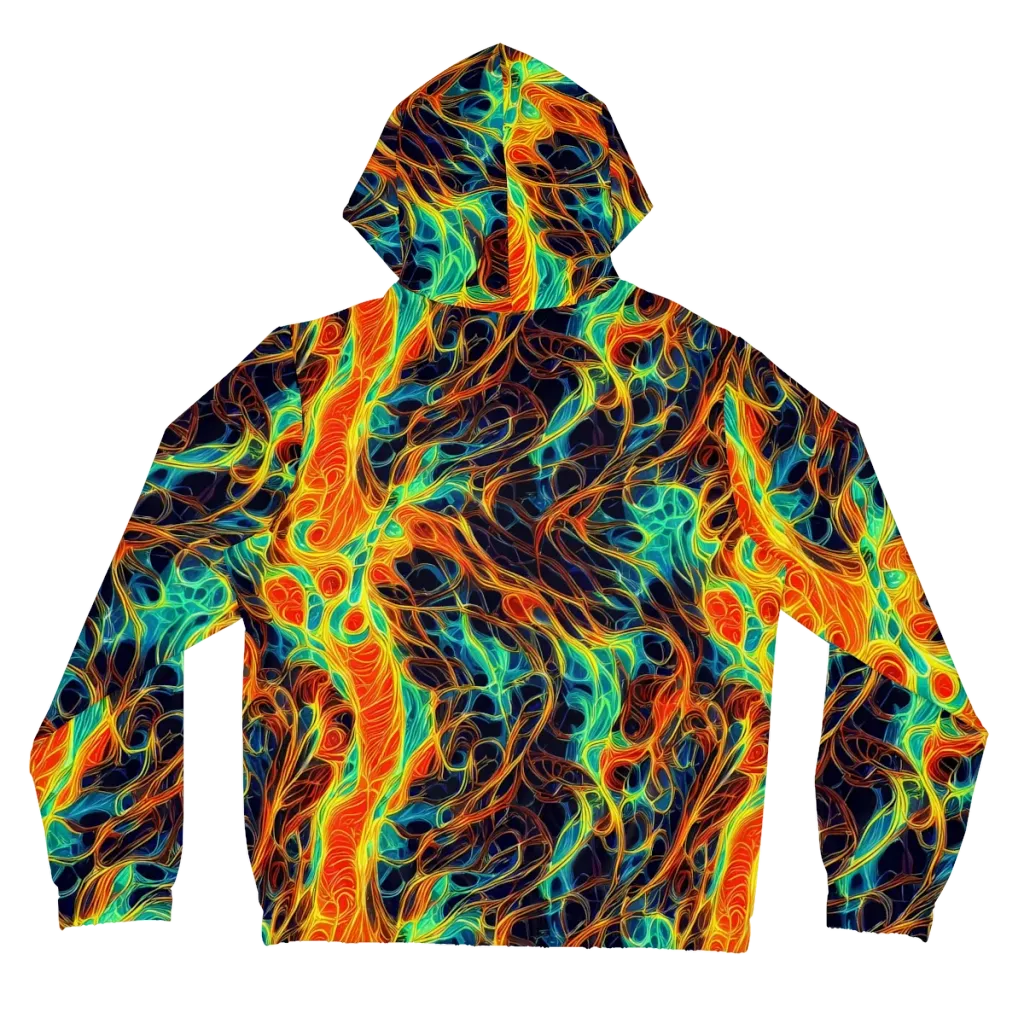 Molten Aurora on Women's Full-Zip Hoodie — Back