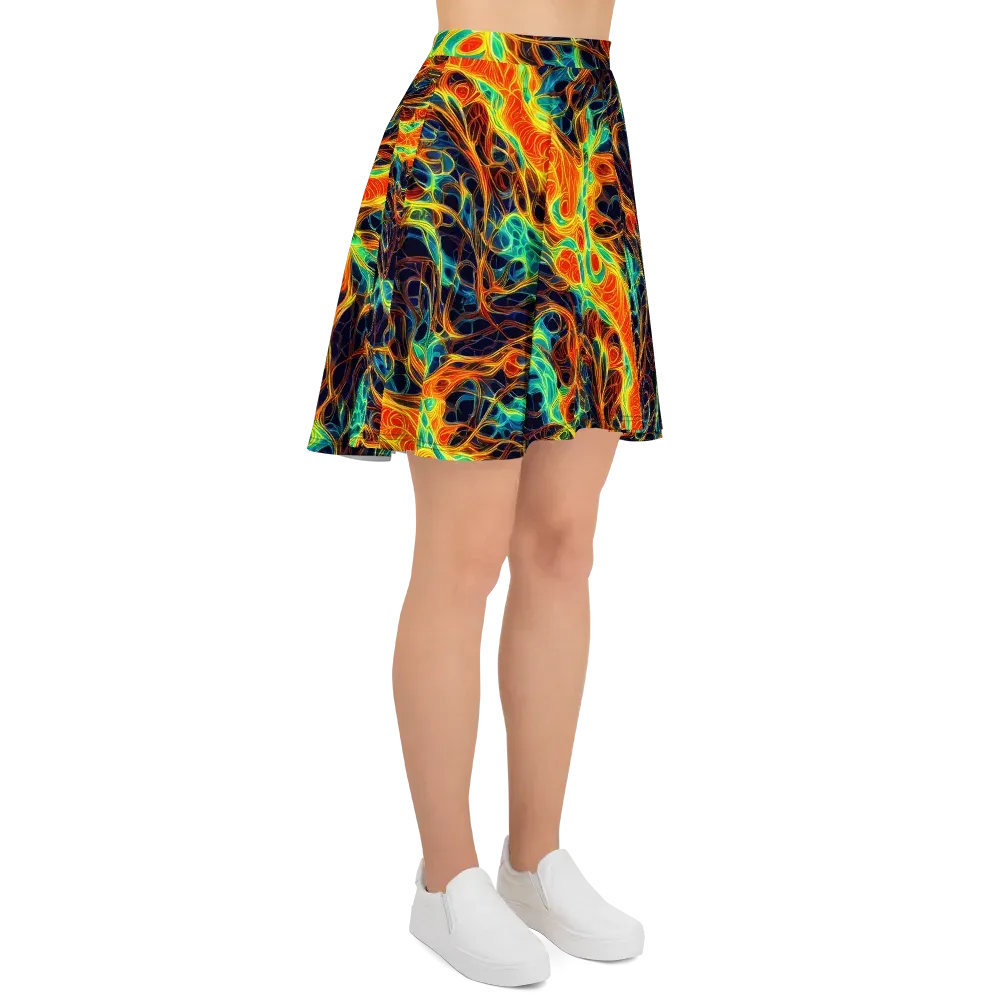 Molten Aurora on Skater Skirt — Right