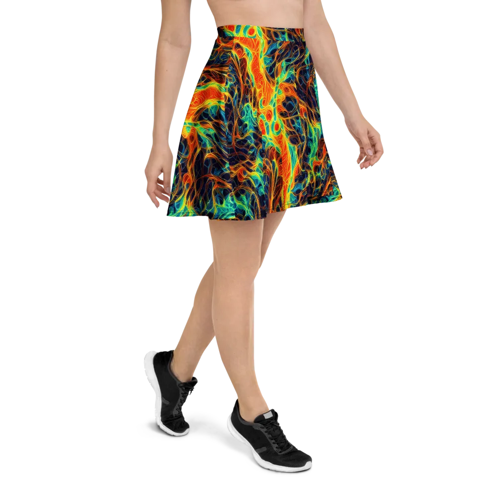 Molten Aurora on Skater Skirt — Right