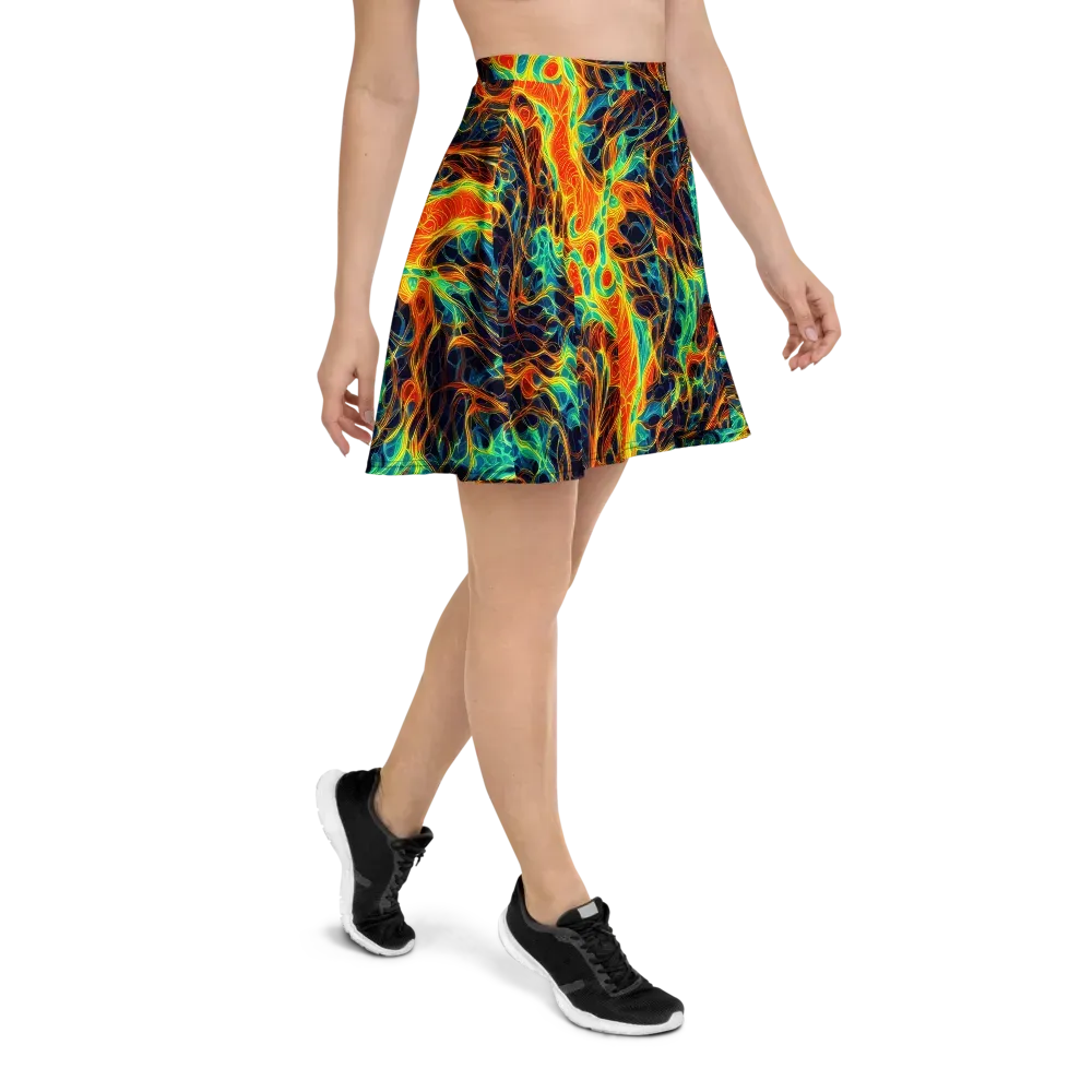 Molten Aurora on Skater Skirt — Right