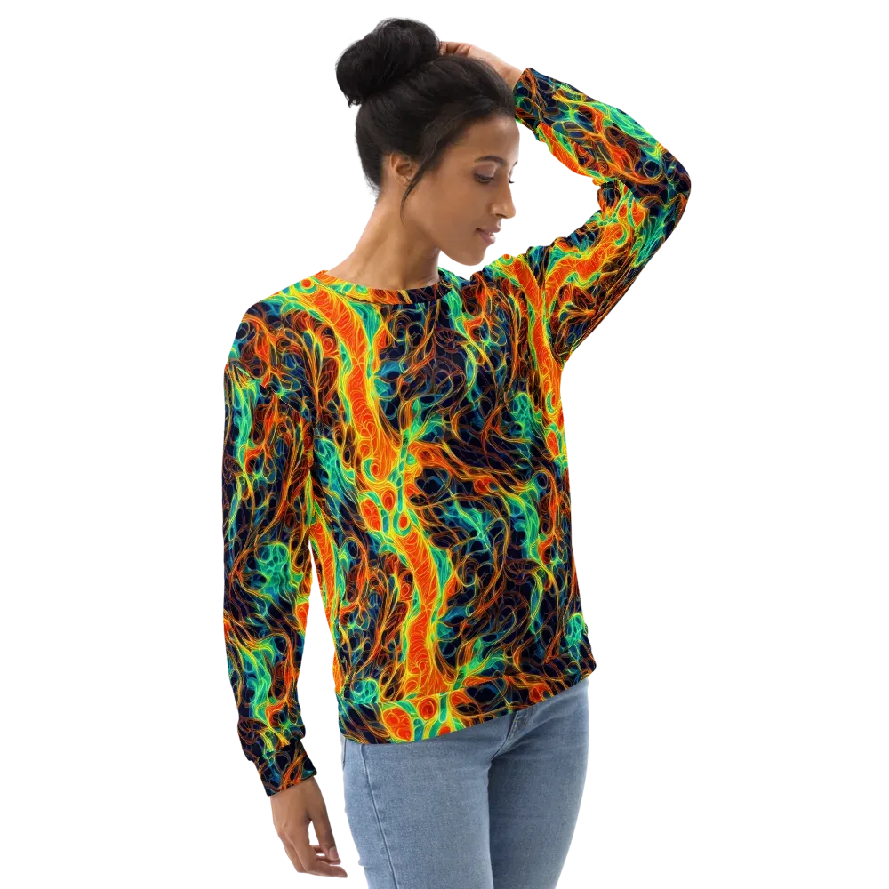 Molten Aurora on Sweatshirt — Right Front