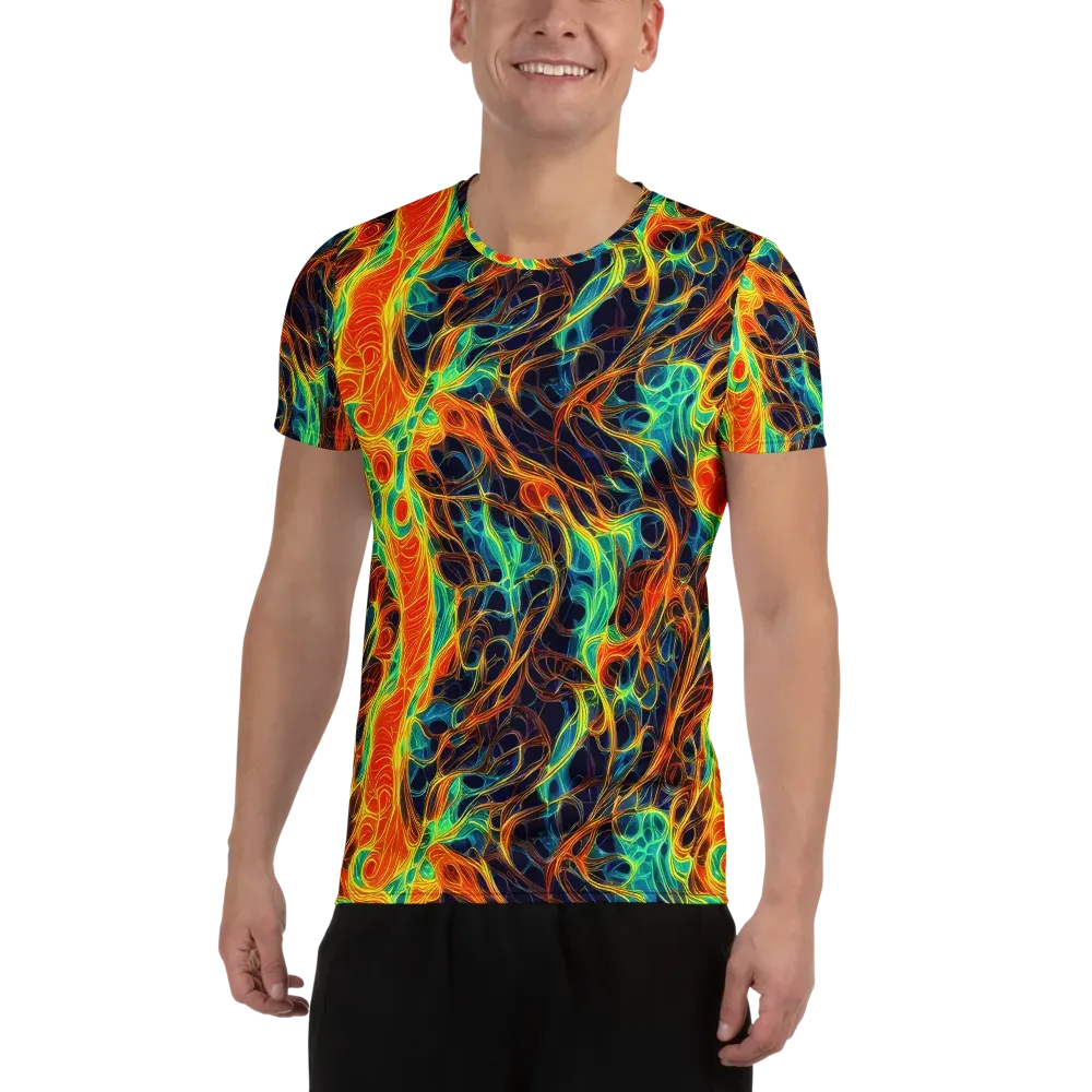 Molten Aurora on Men's Athletic T-Shirt — Front