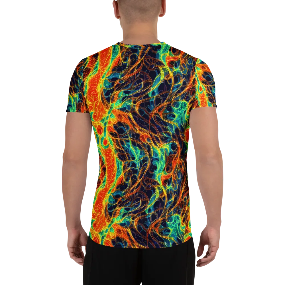 Molten Aurora on Men's Athletic T-Shirt — Back