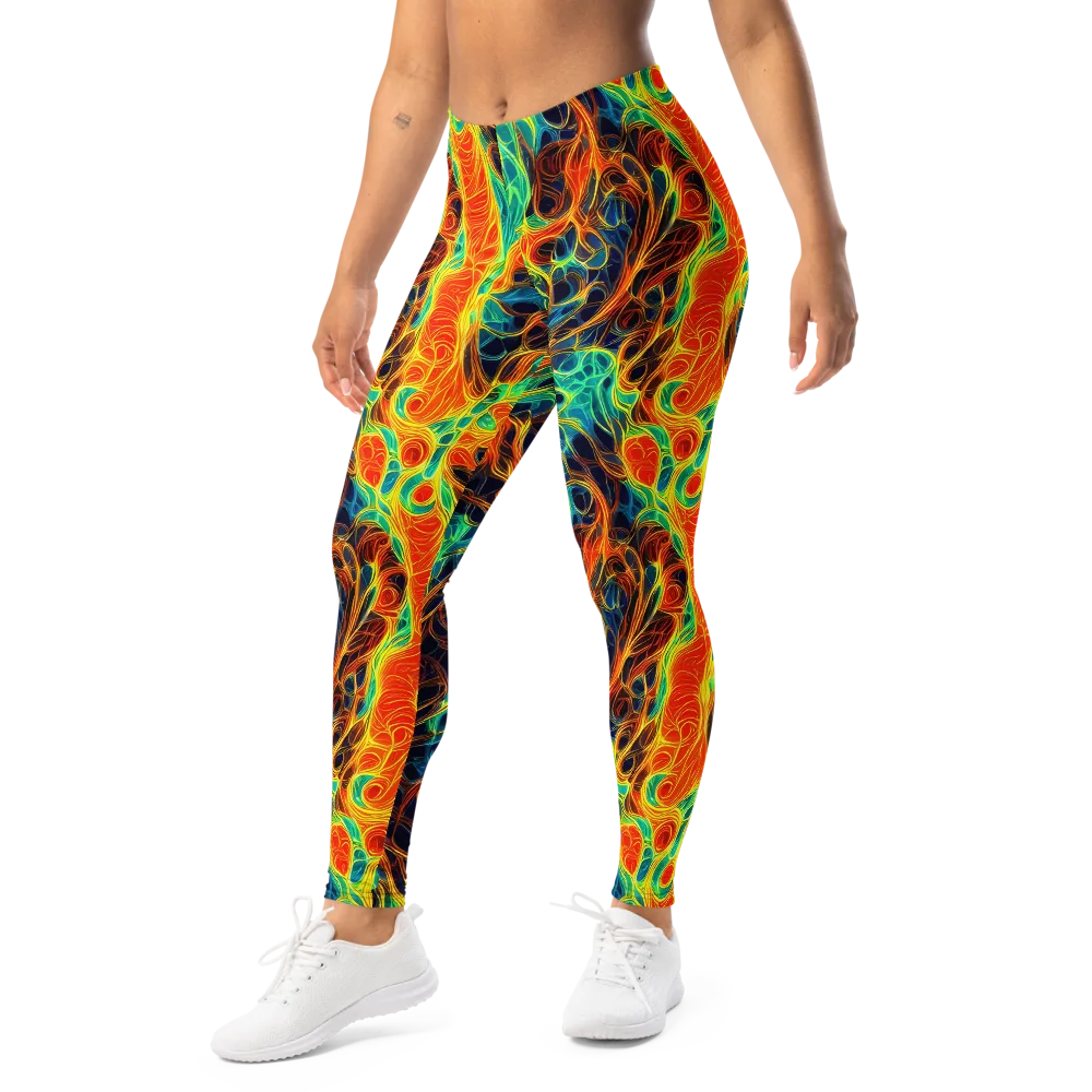 Molten Aurora on Leggings — Left Front
