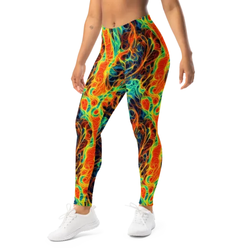 Molten Aurora on a Leggings