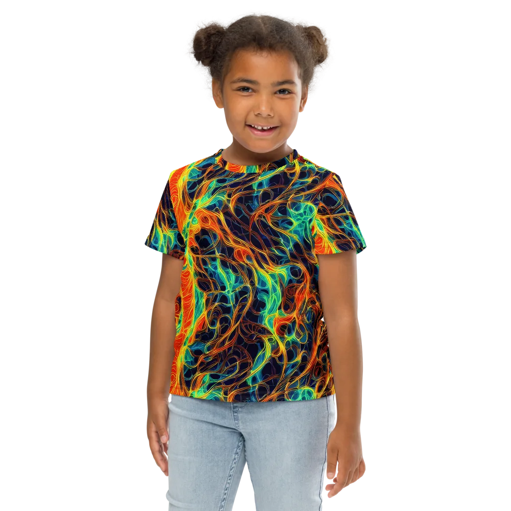 Molten Aurora on Kids Crew Neck T-Shirt — Front