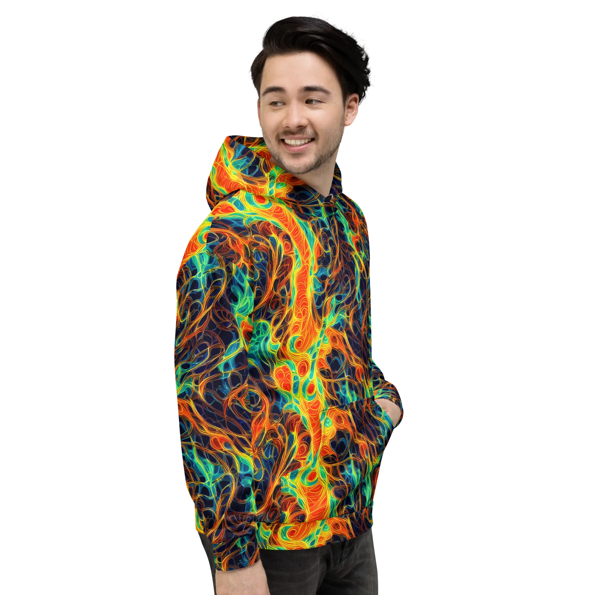 Molten Aurora on Hoodie — Right