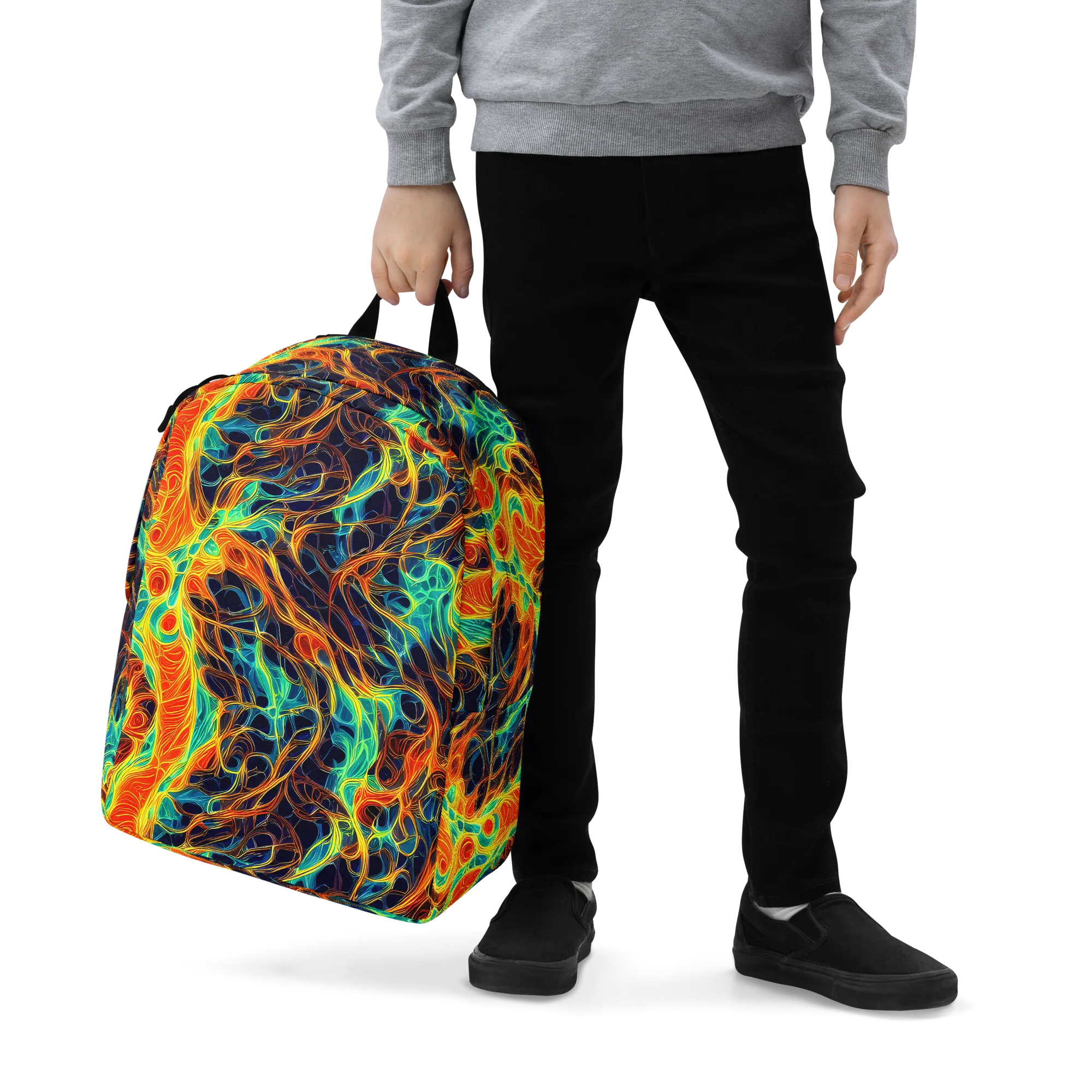 Molten Aurora on Minimalist Backpack — Zoomed-in