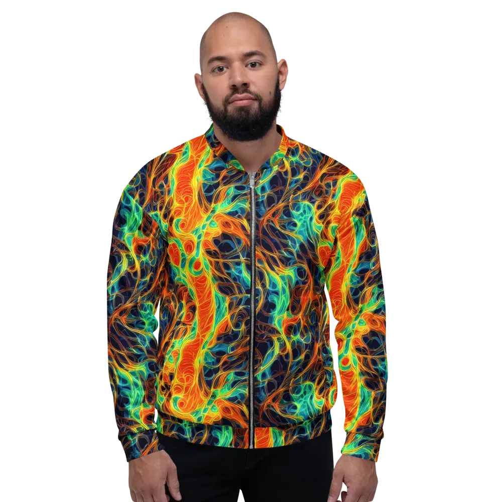 Molten Aurora on Bomber Jacket — Front