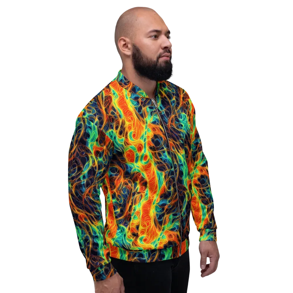 Molten Aurora on Bomber Jacket — Right