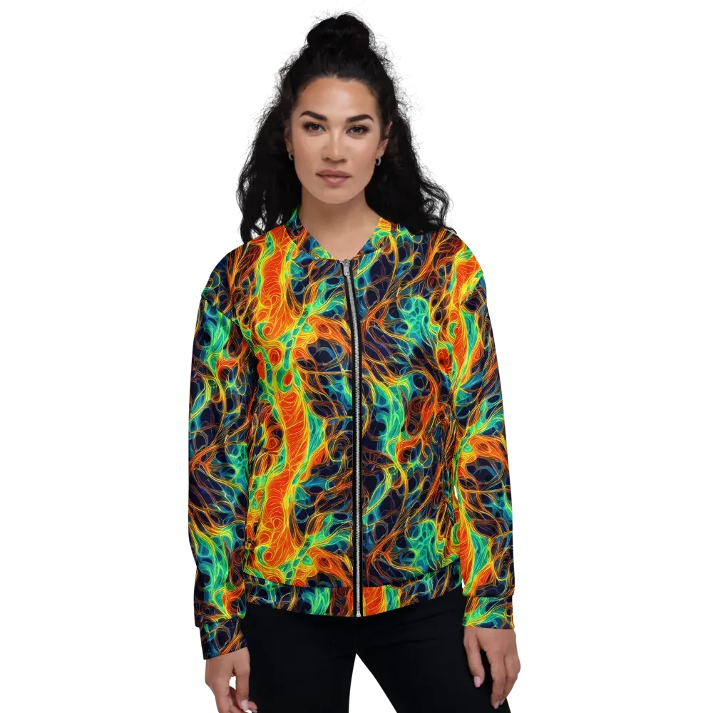 Molten Aurora on Bomber Jacket — Front