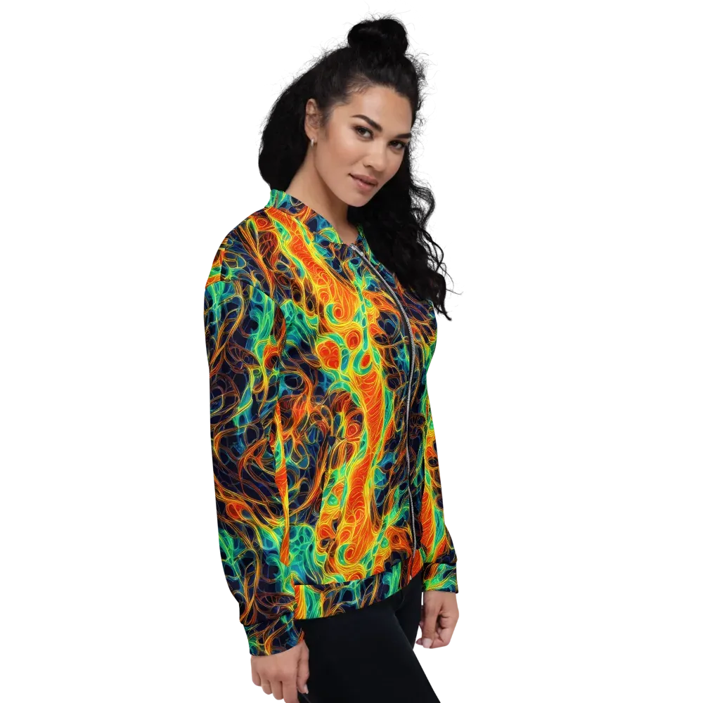 Molten Aurora on Bomber Jacket — Right