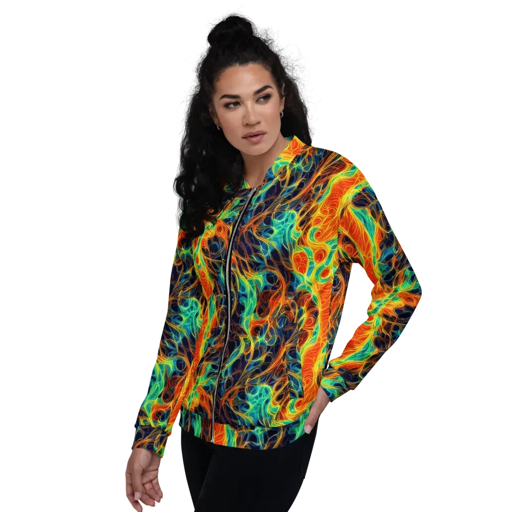 Molten Aurora on Bomber Jacket — Left