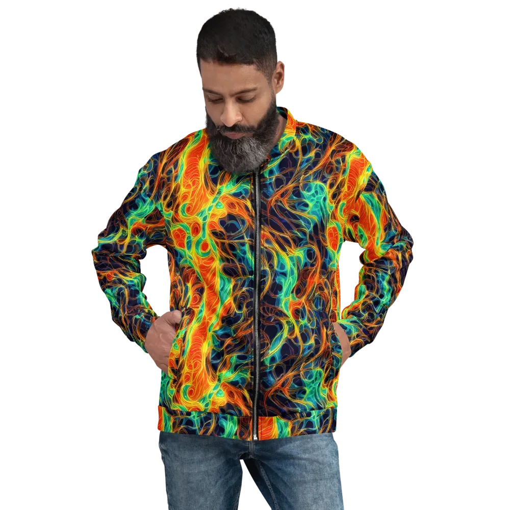 Molten Aurora on Bomber Jacket — Front