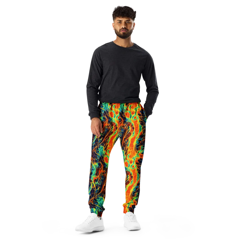 Molten Aurora on Men's Joggers — Front