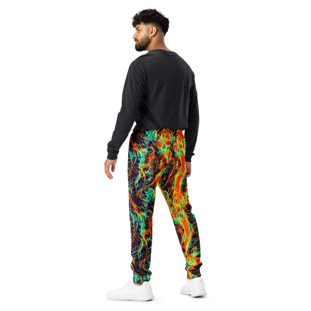 Molten Aurora on Men's Joggers — Back