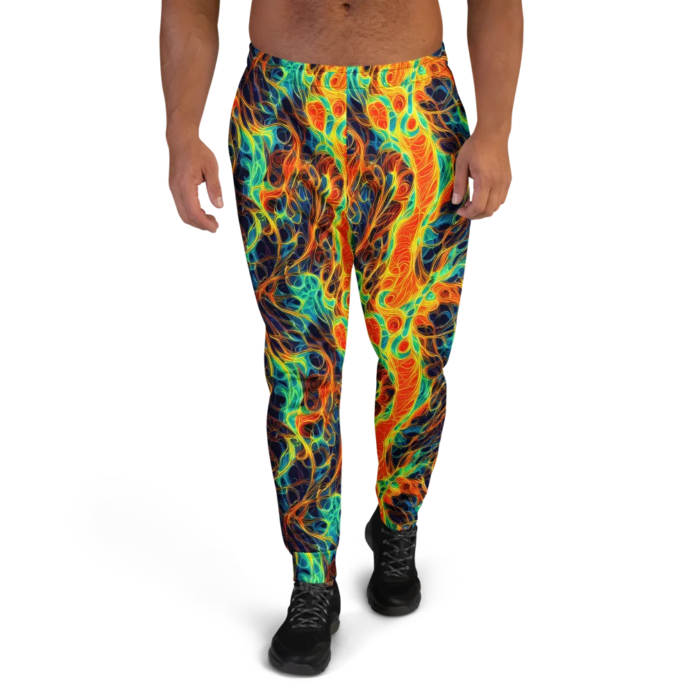 Molten Aurora on Men's Joggers — Front