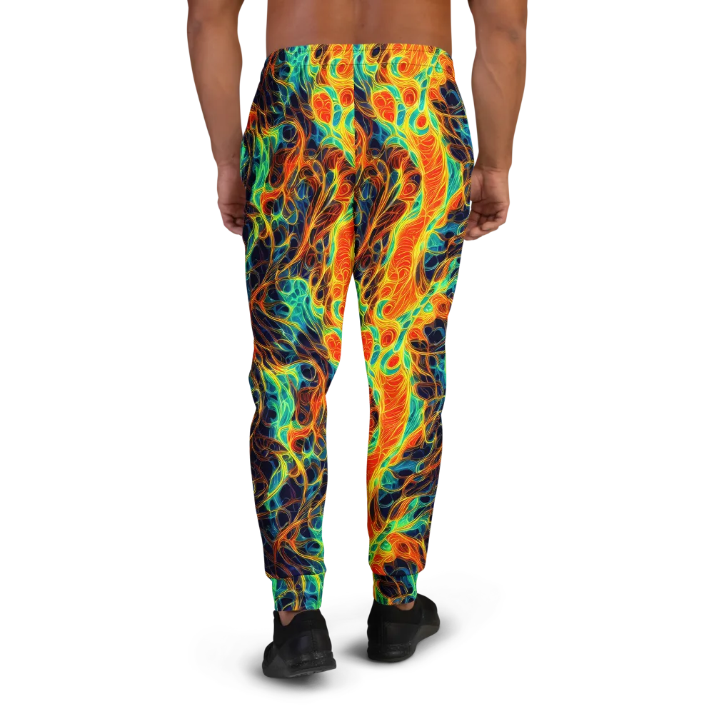 Molten Aurora on Men's Joggers — Back