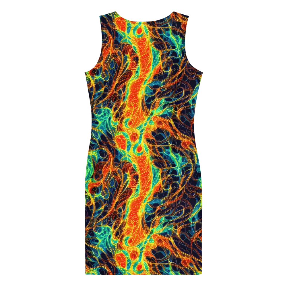 Molten Aurora on Bodycon Dress — Back