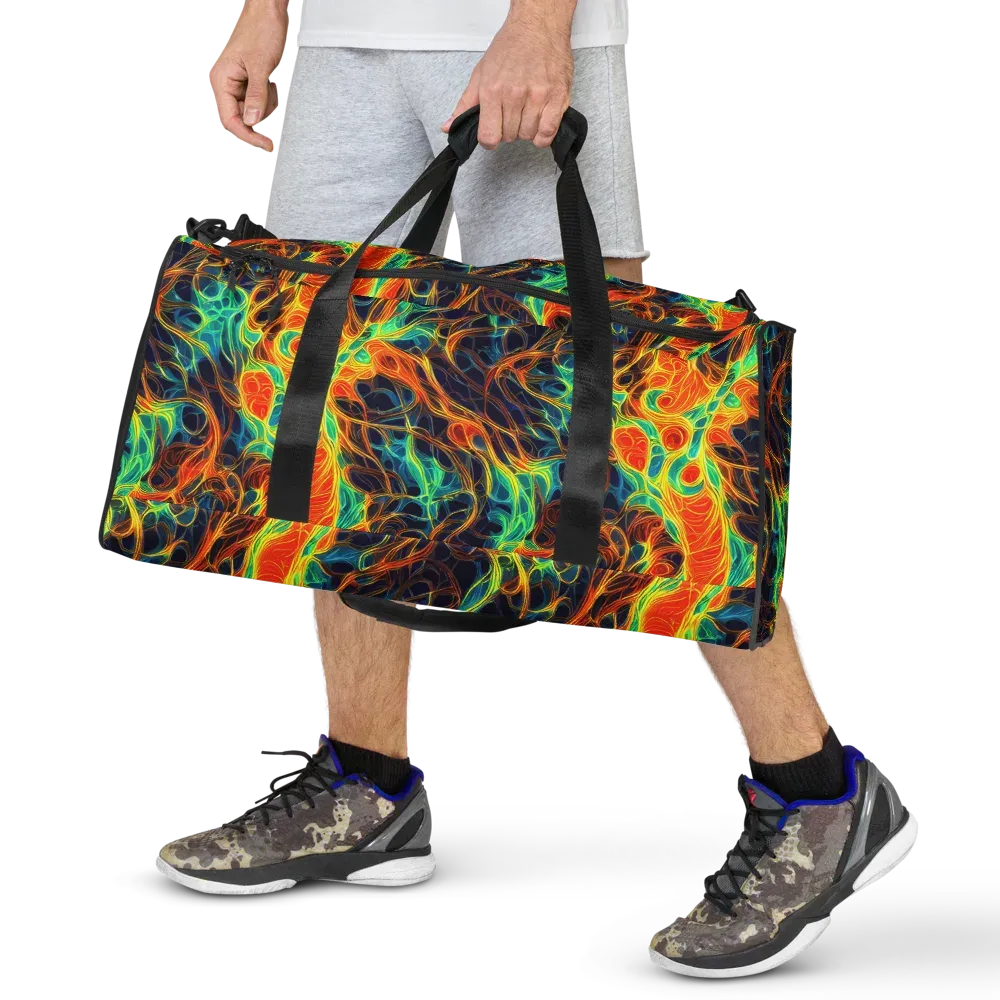 Molten Aurora on Duffle Bag — Front