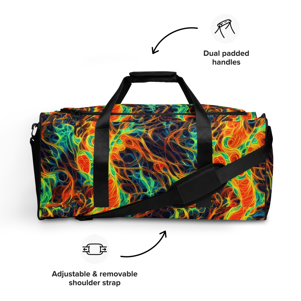 Molten Aurora on Duffle Bag — Front