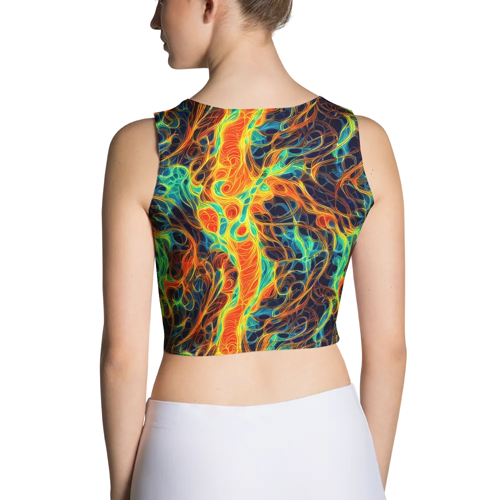 Molten Aurora on Crop Top — Back