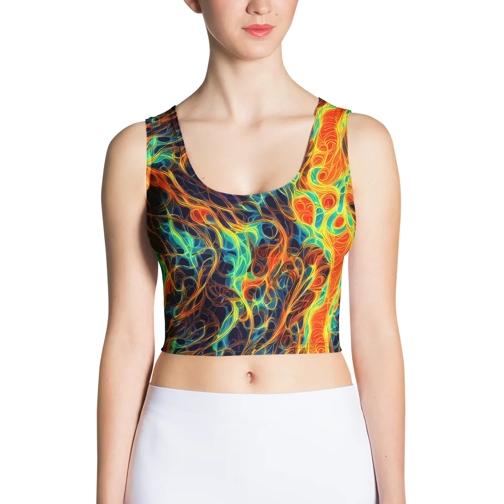 Molten Aurora on Crop Top — Front