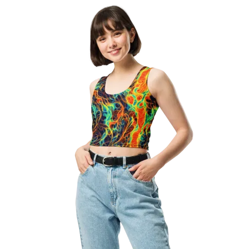 Molten Aurora on a Crop Top