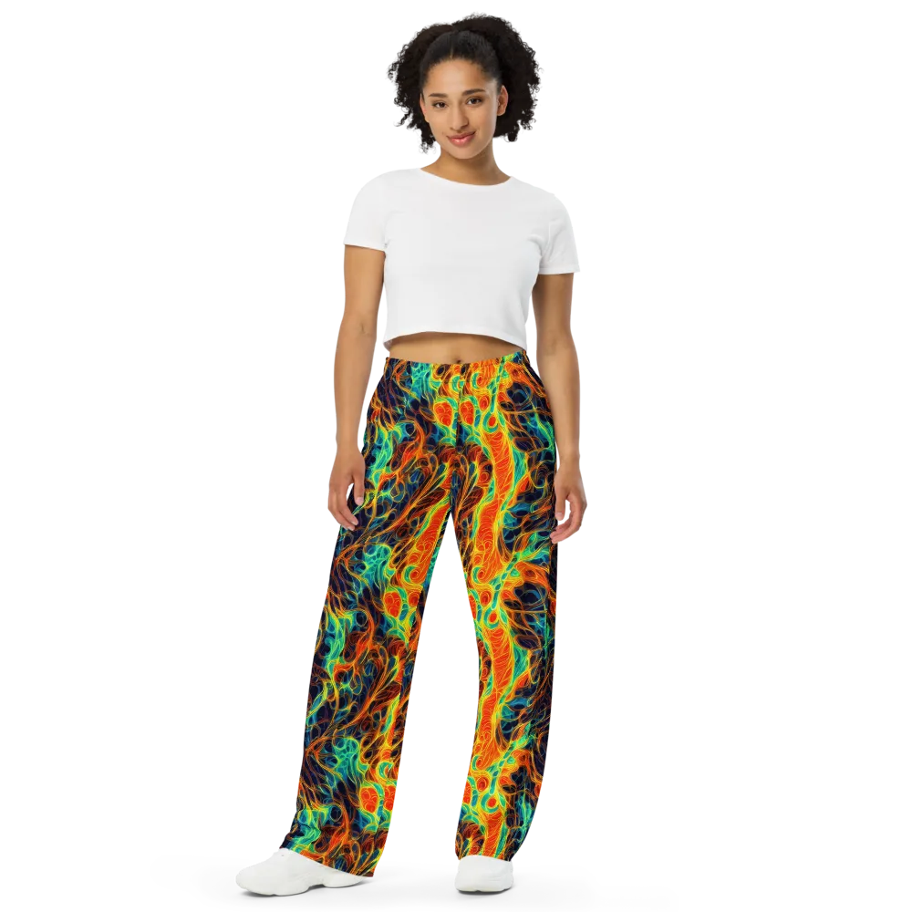 Molten Aurora on Wide-Leg Pants — Front