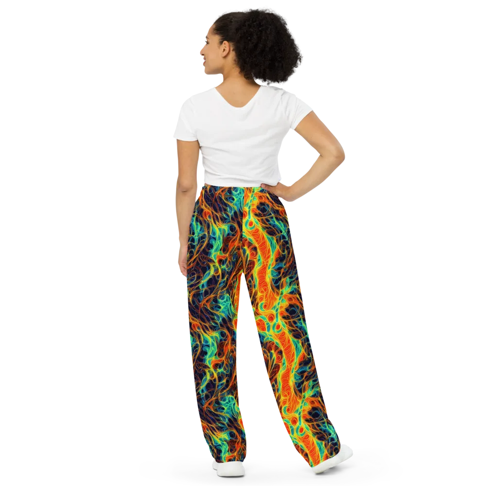 Molten Aurora on Wide-Leg Pants — Back