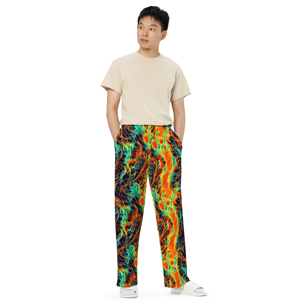 Molten Aurora on Wide-Leg Pants — Front