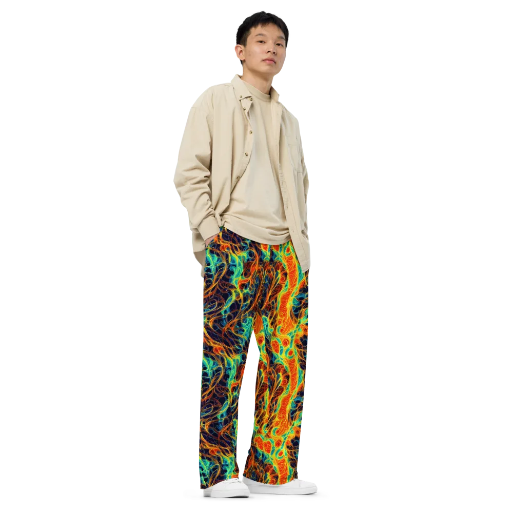 Molten Aurora on Wide-Leg Pants — Right Front