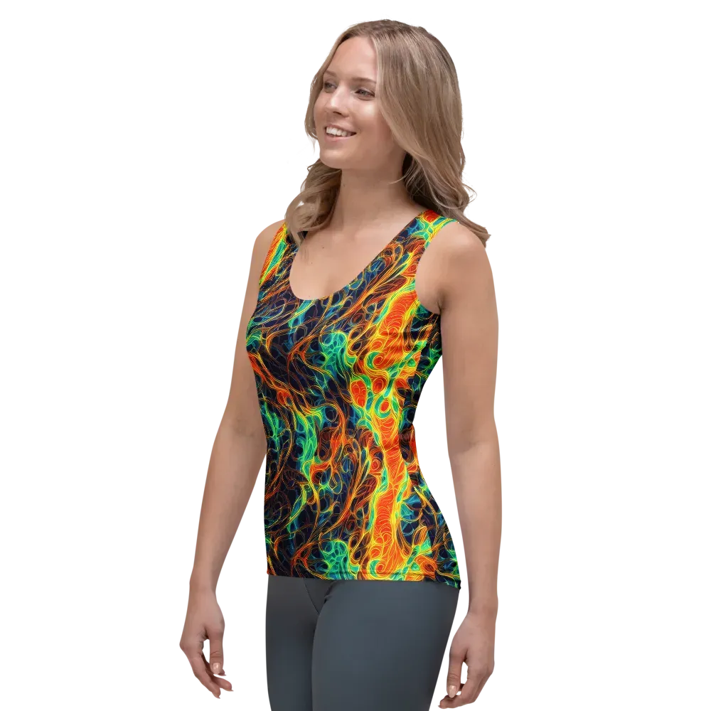 Molten Aurora on Women's Tank Top — Left Front