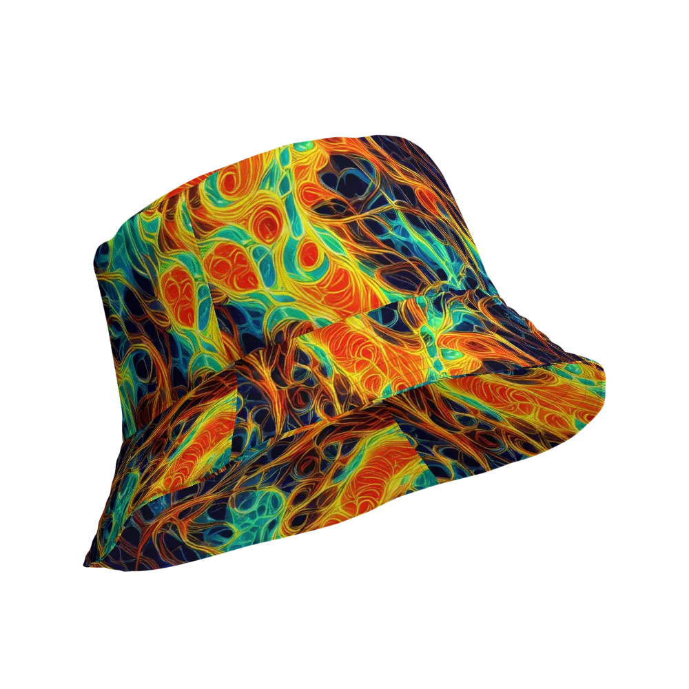 Molten Aurora on Reversible Bucket Hat — Product details Outside