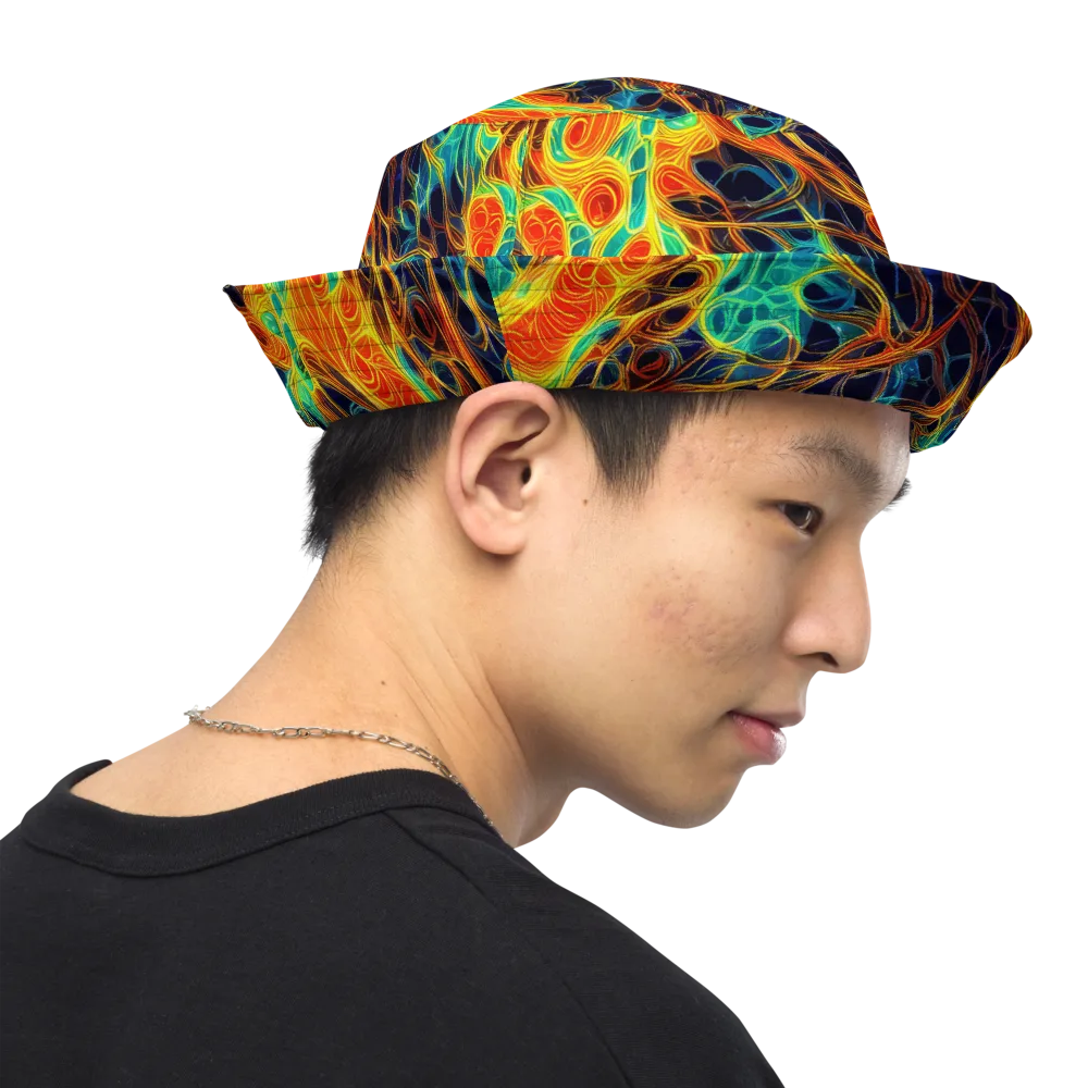 Molten Aurora on Reversible Bucket Hat — Right Outside