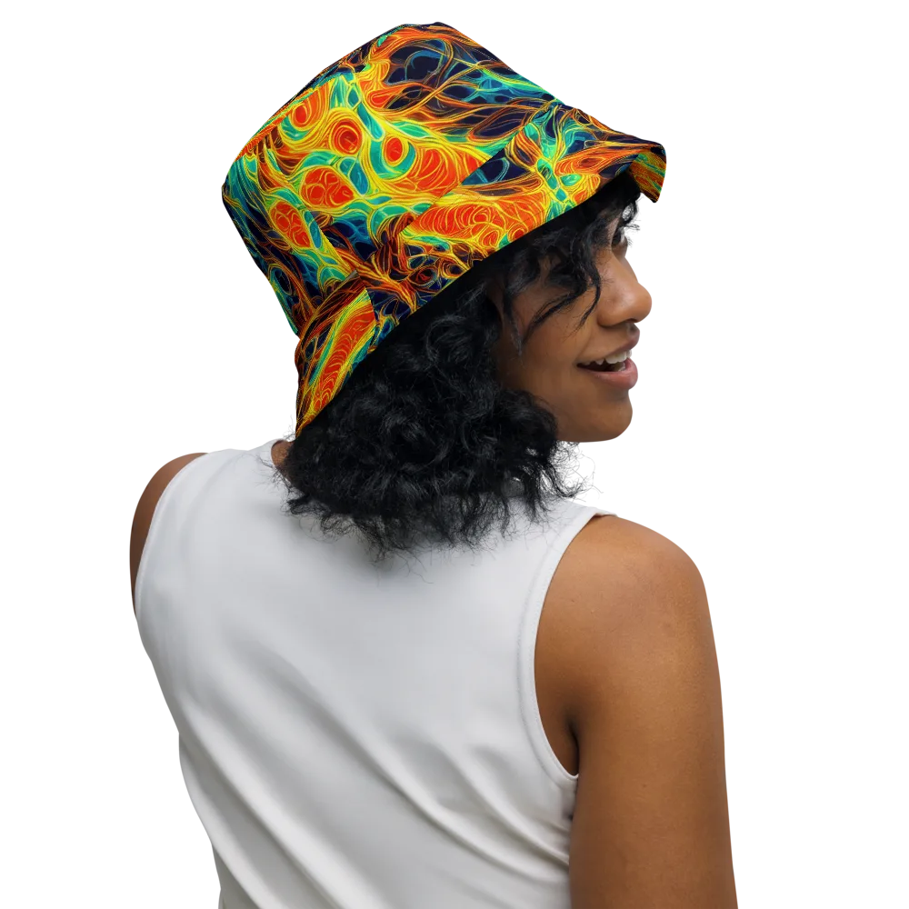 Molten Aurora on Reversible Bucket Hat — Right Outside