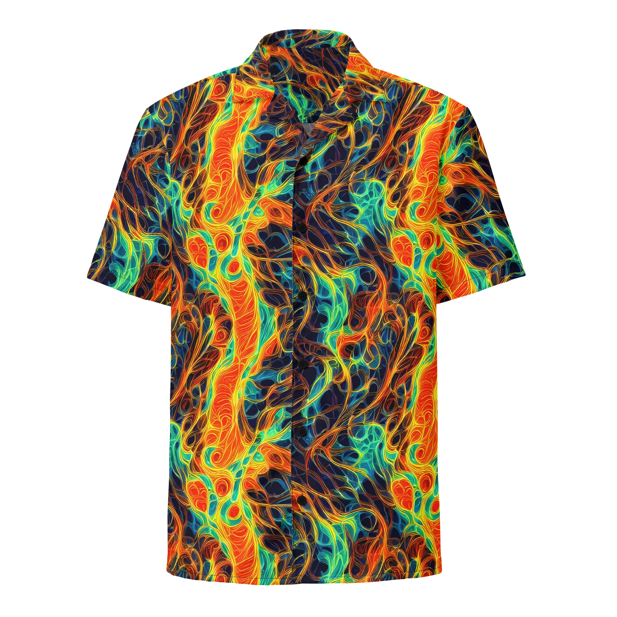 Molten Aurora on Button Shirt — Front