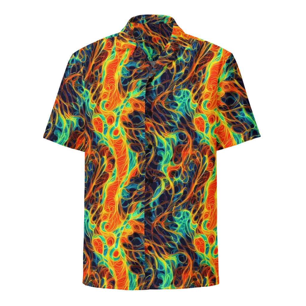 Molten Aurora on Button Shirt — Front