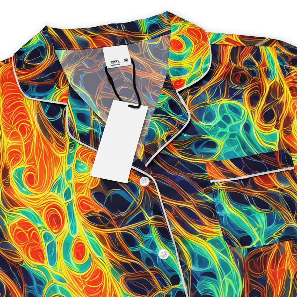 Molten Aurora on Women's Short Sleeve Pajama Top — Product details