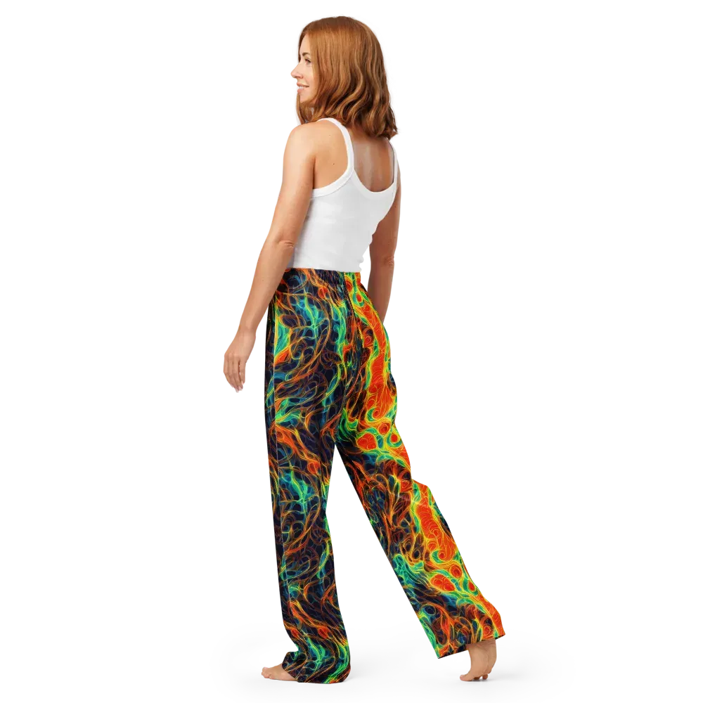 Molten Aurora on Women's Pajama Pants — Back